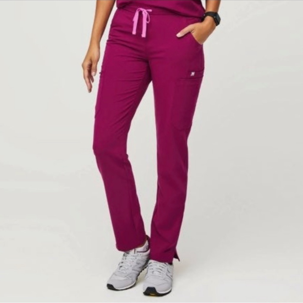 Figs | Yola Skinny Scrub Pants Dark Magenta Size Xs